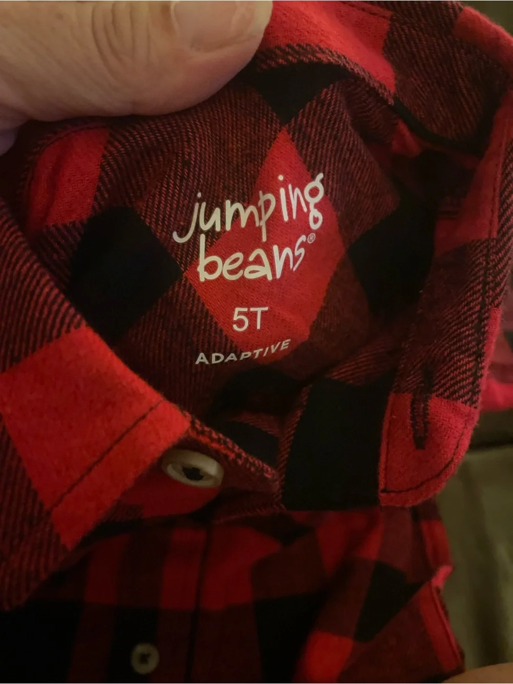 NWT Carter's Red and Black Buffalo Plaid Button-Down Shirt